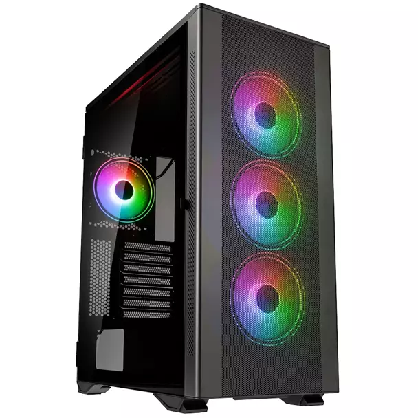 Kolink Stronghold Prism ARGB Kolink Stronghold Prism ARGB Midi Tower Case - Gunmetal Grey - Image 1