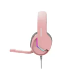 Marvo Scorpion H8618 Tactic 40 USB 2.0 Wired Gaming RGB Headset (Pink) - Image 4