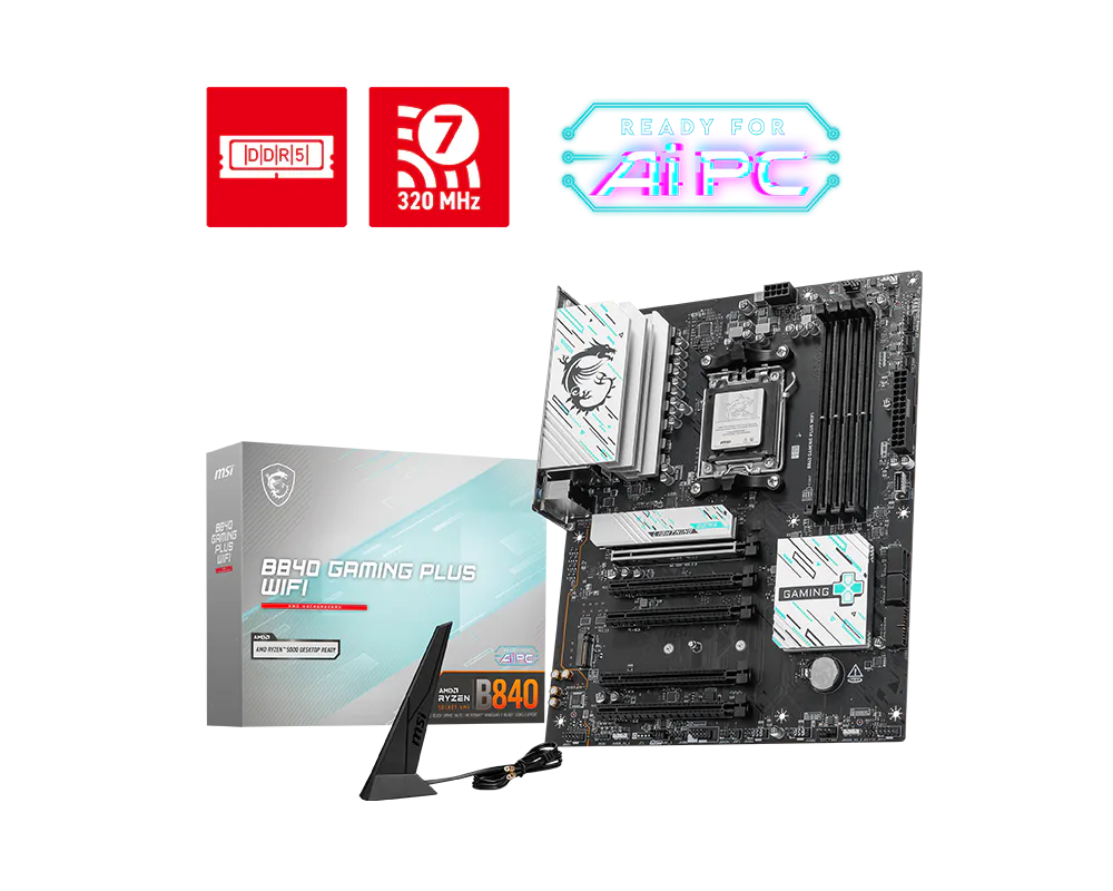 MSI AM5 B840 GAMING PLUS WIFI MSI AM5 B840 GAMING PLUS WIFI - Image 1
