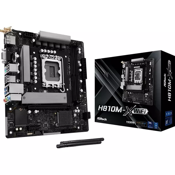 ASRock H810M-X WIFI ASRock H810M-X WIFI Intel Socket 1851 - Image 1