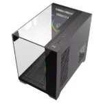 Powercool Atom Black MATX Cube with 3x ARGB Fans - Image 4