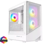 CIT Level 5 White MATX Mesh Front Glass Side 3x ARGB Fans