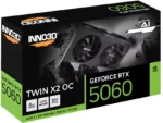 Inno3D GeForce RTX 5060 Twin X2 OC V2 8GB GDDR7 PCI-Express Graphics Card