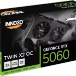 Inno3D GeForce RTX 5060 Twin X2 OC V2 8GB GDDR7 PCI-Express Graphics Card