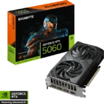 Gigabyte GeForce RTX 5060 Windforce Max OC 8GB GDDR7 PCI-Express Graphics Card