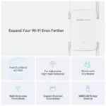 Mercusys ME50G AC1900 Wi-Fi Range Extend - NPMER-ME50G - Image 4