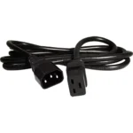 Cablenet 2m C14 - C19 Black PVC 1.5mm Power Lead