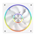 Saturn 120mm ARGB White 4pin PWM PC Cooling Infinity Fan - Image 2