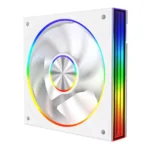 Saturn 120mm ARGB White 4pin PWM PC Cooling Infinity Fan - Image 4