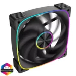 Solar 120mm ARGB Black 4pin PWM PC Cooling Fan