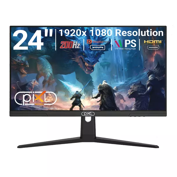 piXL X-Series GS24IDPHA piXL X-Series GS24IDPHA 24.5 Inch Full HD IPS Gaming Monitor with 200Hz Refresh Rate, 0.5ms - Image 1